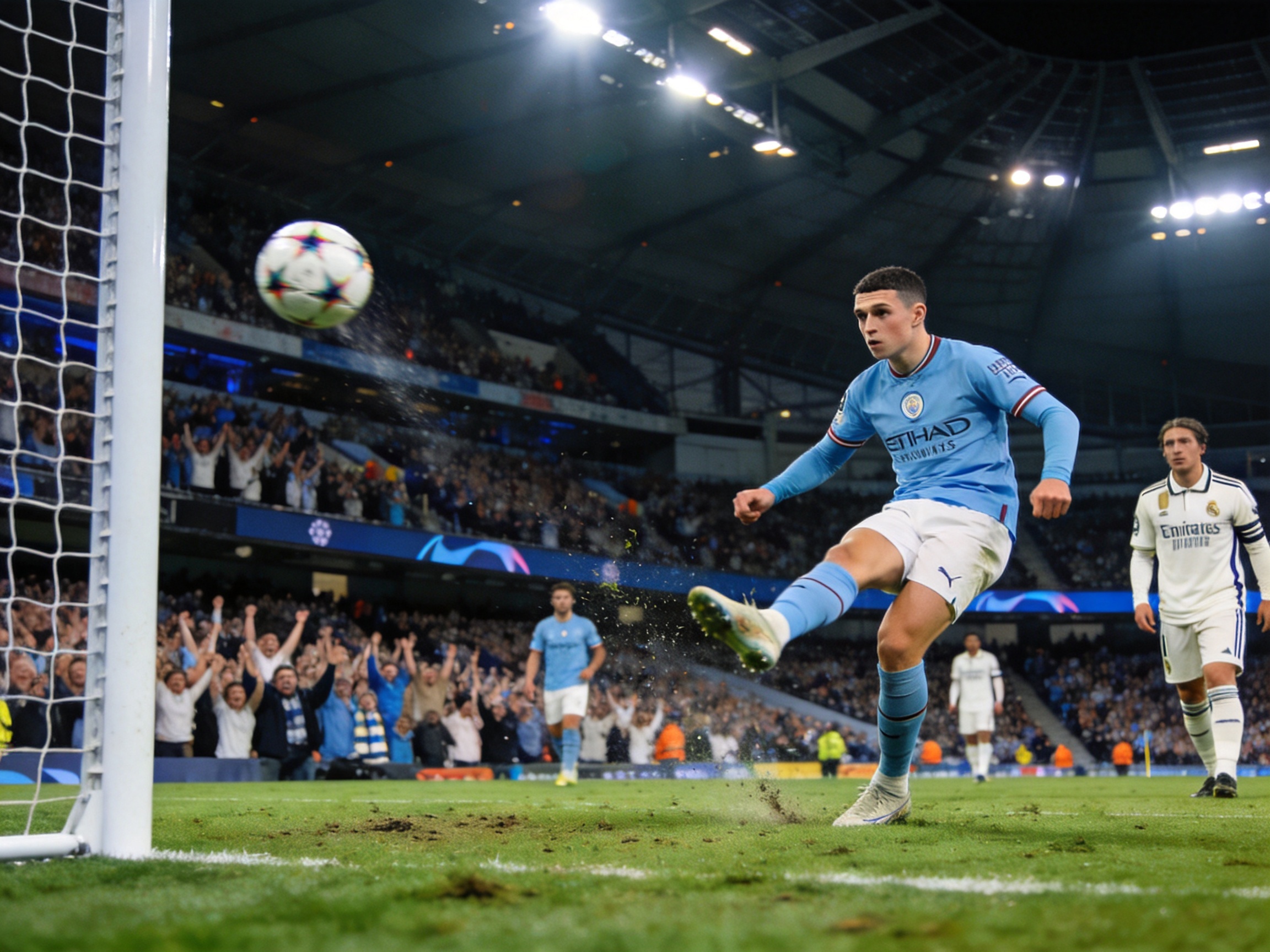 英超曼城2-1皇马 赛事战报